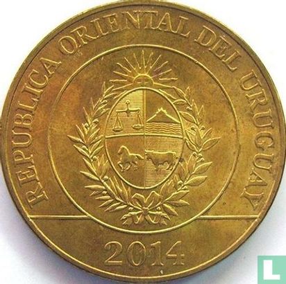 Uruguay 5 pesos uruguayos 2014 "Rhea" - Afbeelding 1