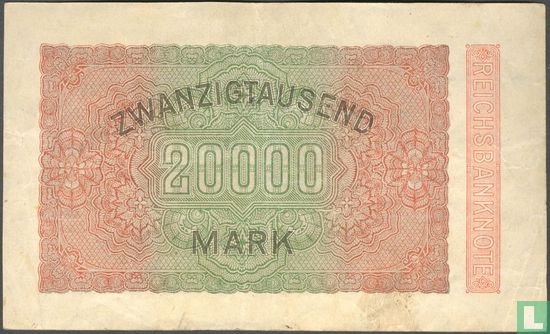 Duitsland 20.000 mark (P.85b) - Afbeelding 2