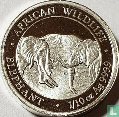 Somalië 10 shillings 2020 "Elephant" - Afbeelding 2