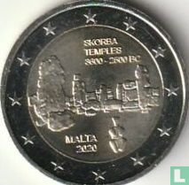 Malte 2 euro 2020 (sans marque d'atelier) "Skorba temples" - Image 1