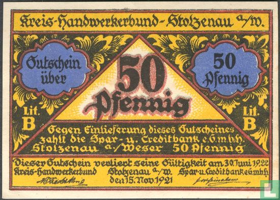 Stolzenau, Kreis - 50 Pfennig (2) 1921 - Afbeelding 1