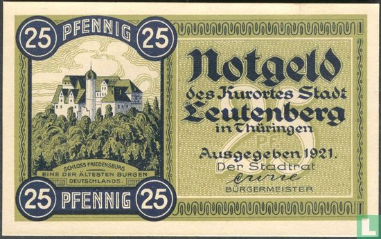 Leutenberg 25 Pfennig - Afbeelding 1
