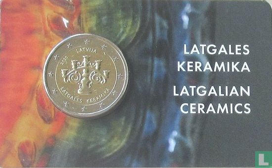 Lettonie 2 euro 2020 (coincard) "Latgalian ceramics" - Image 1
