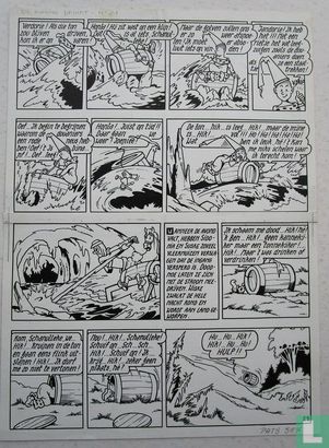 Suske en Wiske - Planche originale (p. 21) - Le roi boit - (1970) - Image 1