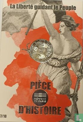 Frankrijk 10 euro 2019 (folder) "Piece of French history - Liberté guidant le peuple" - Afbeelding 1