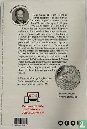 Frankrijk 10 euro 2019 (folder) "Piece of French history - Charles De Gaulle" - Afbeelding 2