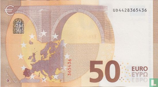 Eurozone 50 Euro U - D - Afbeelding 2