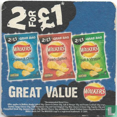 Walkers 2 for £1 Great Value - Image 1