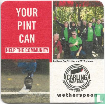 Carling Made Local; Your Pint Can Help The Community - Afbeelding 1