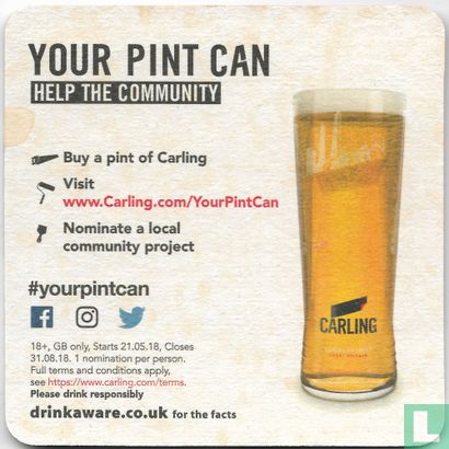 Carling Made Local; Your Pint Can Help The Community - Afbeelding 2