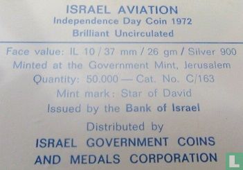 Israel 10 Lirot 1972 (JE5732) "24th anniversary of Independence" - Bild 3