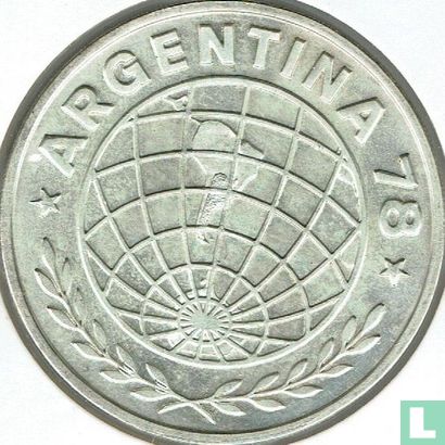 Argentinien 3000 Peso 1977 "1978 Football World Cup in Argentina" - Bild 2