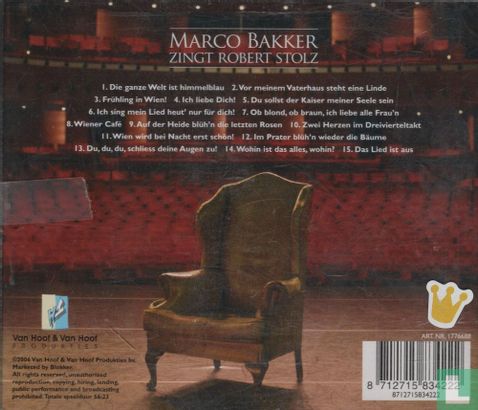 Marco Bakker zingt Robert Stolz - Afbeelding 2