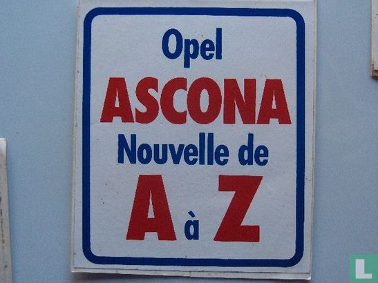 Opel Ascona nouvelle de A à Z