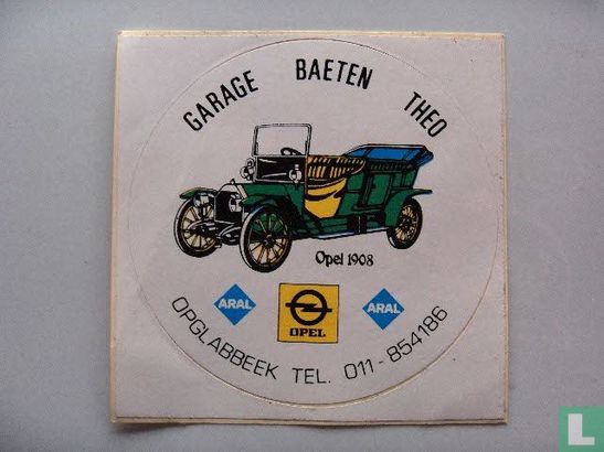 Garage Baeten Theo Opel 1908 Opglabbeek