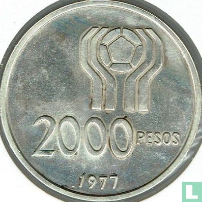 Argentinië 2000 pesos 1977 "1978 Football World Cup in Argentina" - Afbeelding 1