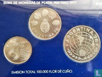 Argentinien 1000 Peso 1977 "1978 Football World Cup in Argentina" - Bild 3