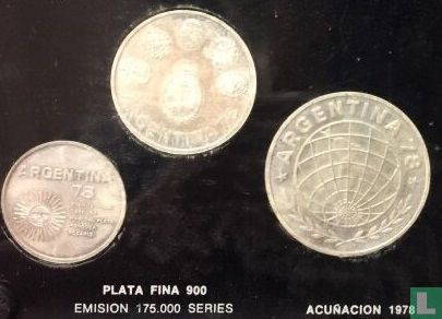 Argentinien 1000 Peso 1978 "Football World Cup in Argentina" - Bild 3