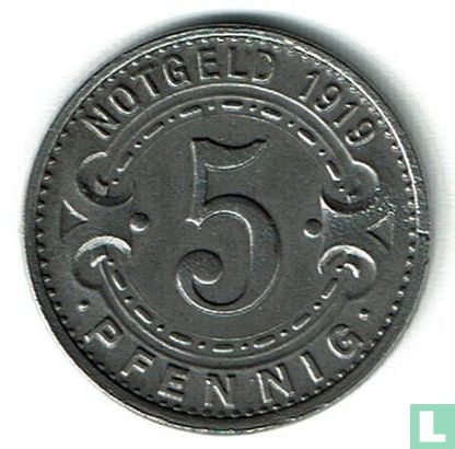 Witten 5 pfennig 1919 - Afbeelding 1