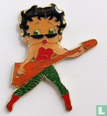 Betty Boop met gitaar (kleiner) - Afbeelding 1