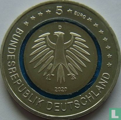 Duitsland 5 euro 2020 (D) "Subpolar zone" - Afbeelding 1