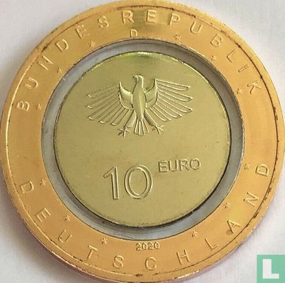 Allemagne 10 euro 2020 (D) "On land" - Image 1