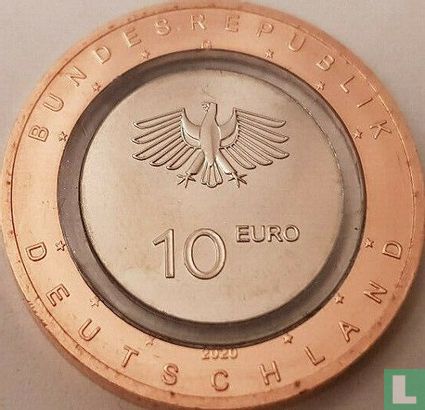 Duitsland 10 euro 2020 (G) "On land" - Afbeelding 1