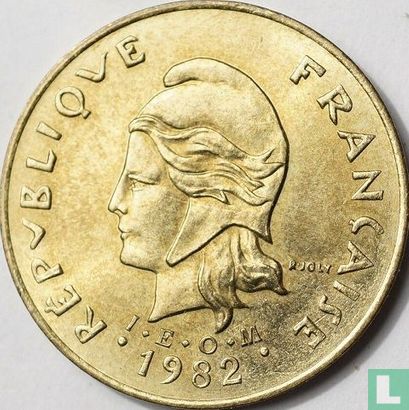 New Hebrides 5 francs 1982 - Image 1