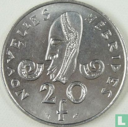 Nieuwe Hebriden 20 francs 1975 - Afbeelding 2