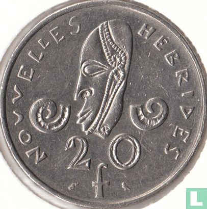 New Hebrides 20 francs 1973 - Image 2
