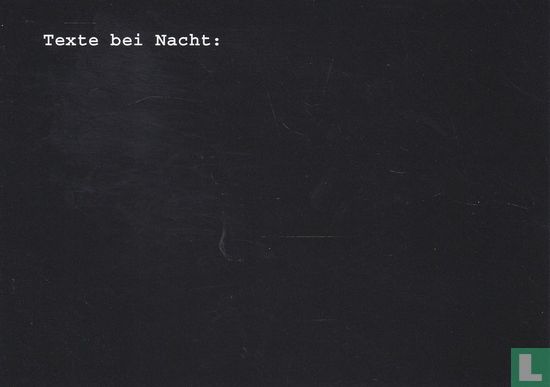 0323 - Schreib-Bar "Texte bei Nacht:..." - Bild 1
