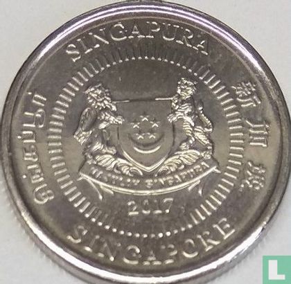 Singapour 10 cents 2017 - Image 1