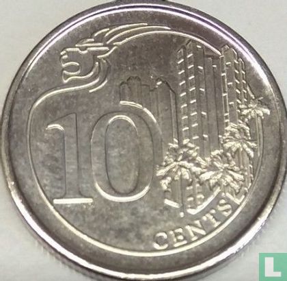 Singapour 10 cents 2017 - Image 2