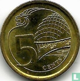 Singapour 5 cents 2014 - Image 2
