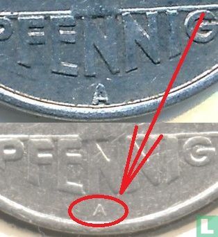 DDR 1 Pfennig 1952 (kleine A) - Bild 3