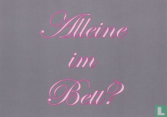 0419 - single-suite "Alleine im Bett?" - Bild 1