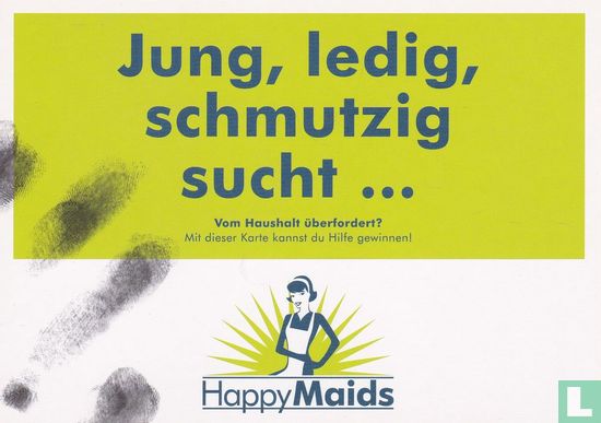 0349 - Happy Maids : Jung, ledig, schmutzig sucht..." - Afbeelding 1
