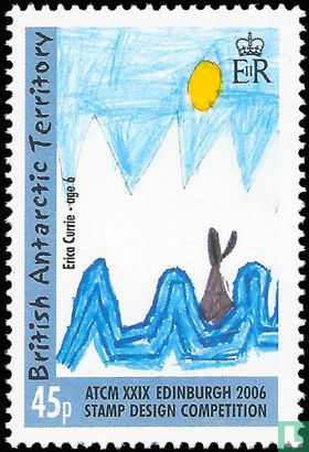 Postzegel ontwerpwedstrijd - Kinderschilderijen
