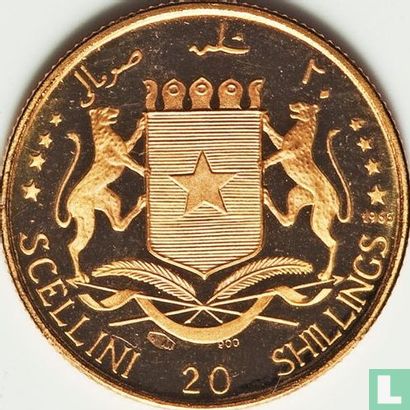Somalia 20 shillings 1965 (PROOF) "5th anniversary of Independence" - Image 1