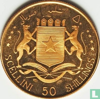 Somalia 50 shillings 1965 (PROOF) "5th anniversary of Independence" - Image 1