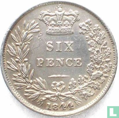 Vereinigtes Königreich 6 Pence 1844 (große 44) - Bild 1
