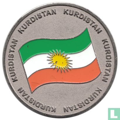 Kurdistan Medallic Issue ND "Flag of Kurdistan - Sites in Kurdistan" - Afbeelding 1