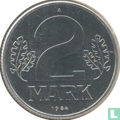 GDR 2 mark 1984 - Image 1