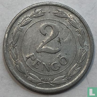 Hongrie 2 pengö 1941 (base 2 is wavy) - Image 2
