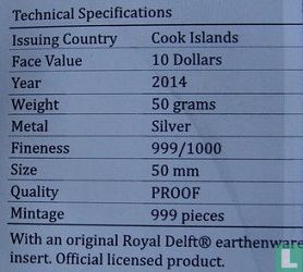 Cook Islands 10 dollars 2014 (PROOF) "Dutch East India Company" - Image 3