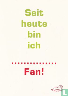 SC031a - Deutscher Tennis Bund "Seit heute bin ich ... Fan!" - Afbeelding 1