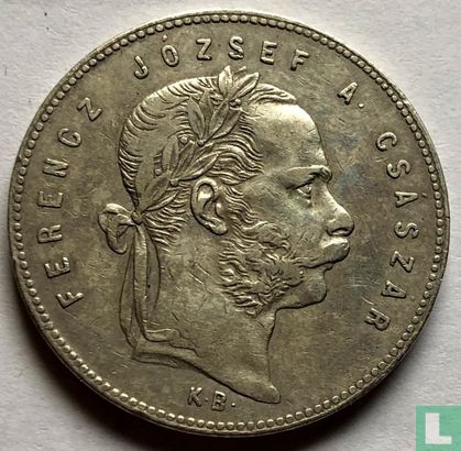 Hongrie 1 forint 1868 (KB) - Image 2