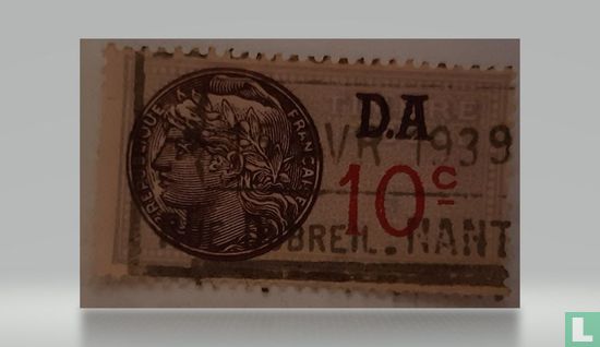 France timbre fiscal - Daussy 1936 (0,10F) DA