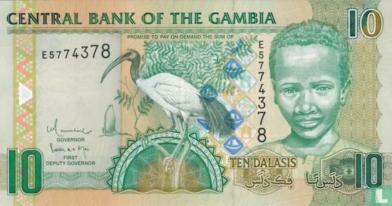 Gambia 10 Dalasis - Bild 1