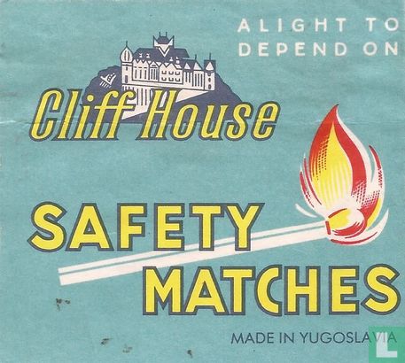 Cliff House safety matches